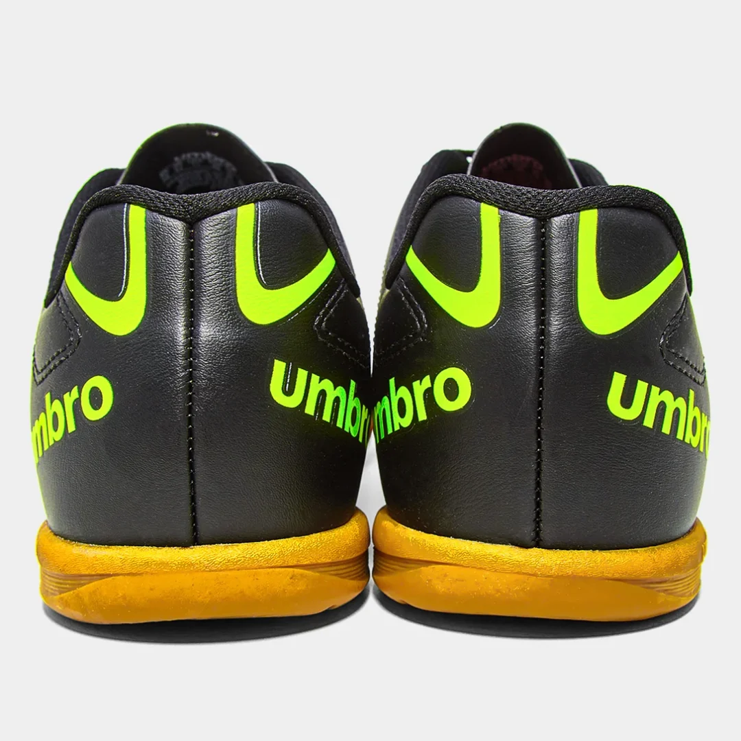 Chuteira Futsal Umbro Class - preto/Lima - Imagem 2