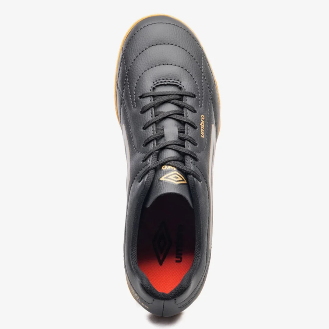 Chuteira Futsal umbro Class Footballer - Preto Dourado - Imagem 2