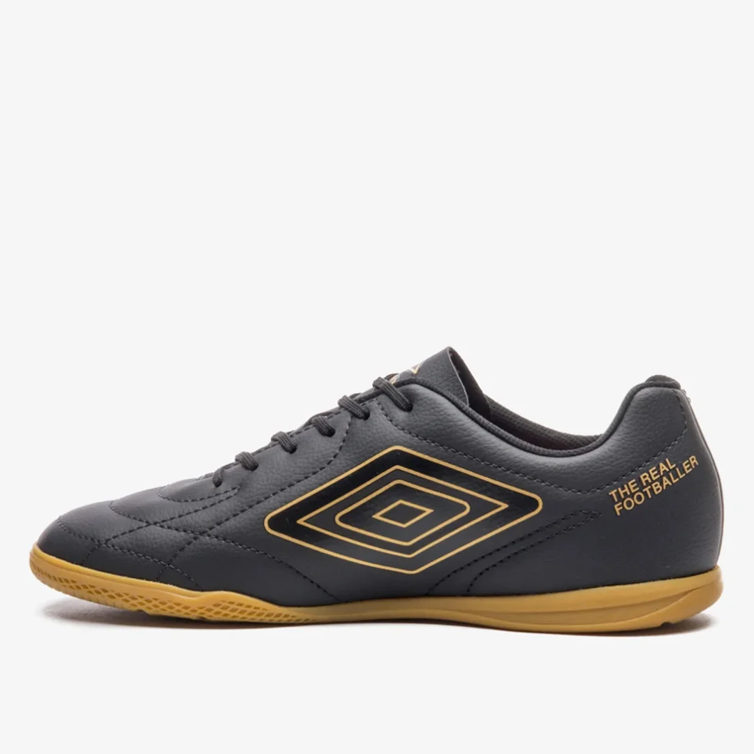 Chuteira Futsal umbro Class Footballer - Preto Dourado - Imagem 4