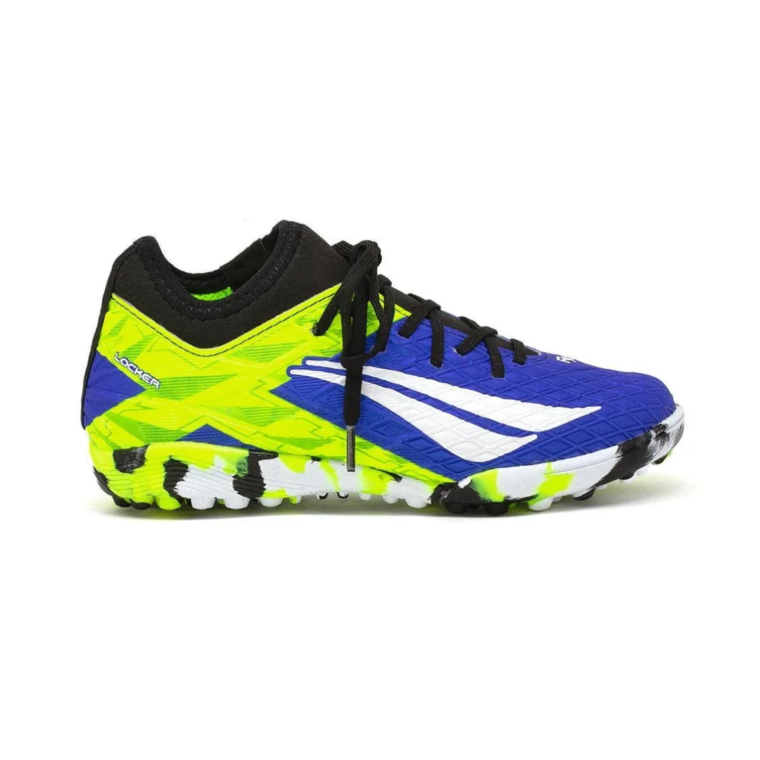 Chuteira Society Penalty Rx Locker Y-3 kids - Azul/amarelo/Branco
