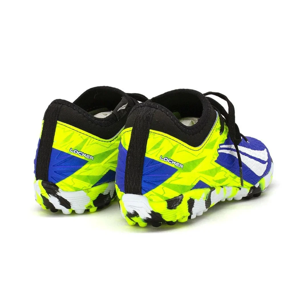 Chuteira Society Penalty Rx Locker Y-3 kids - Azul/amarelo/Branco - Imagem 2