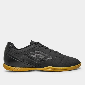 Chuteira Futsal Umbro Attak Eternal - Preto/Preto