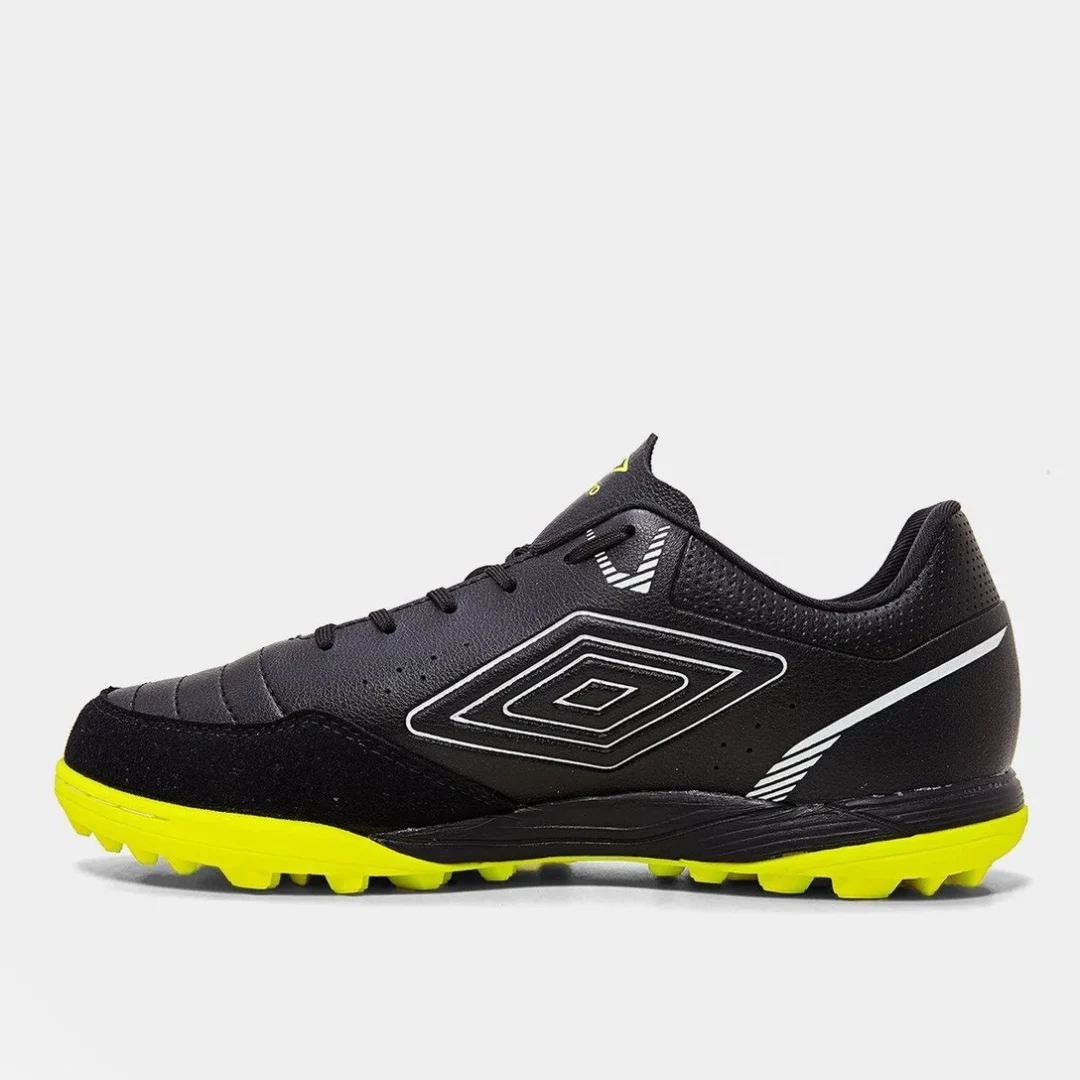 Chuteira Society Umbro Neo - Comfort - Preto/ Lima/Branco - Imagem 2